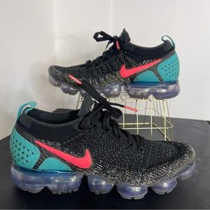 Nike Air VaporMax 2.0 Womens Black Hot Punch Marathon Running Shoes